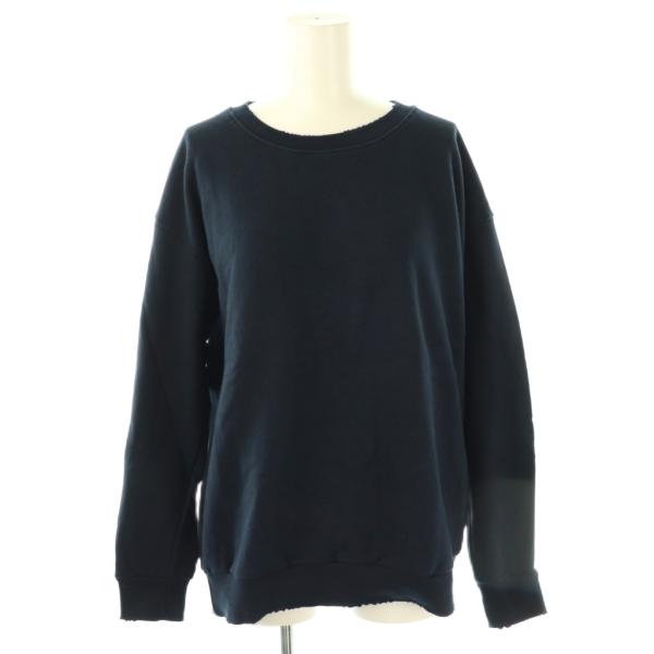 アメリヴィンテージ Ameri VINTAGE ダメージ加工 スウェット トレーナー ネイビー /E...