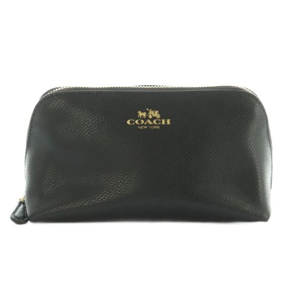コーチ COACH ポーチ レザー 黒 F53386 /MI ■OS レディース