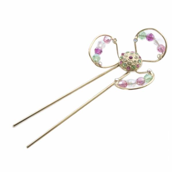 アッカ acca ラインストーン  ヘアスティック かんざし ゴールド色 /SR11 レディース