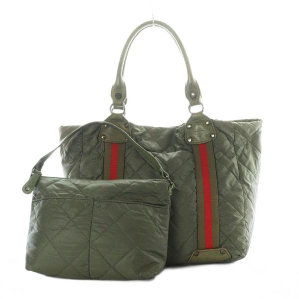 ラシット RUSSET トートバッグ キルティング カーキ 緑 ポーチ付 /RI ■OS レディース
