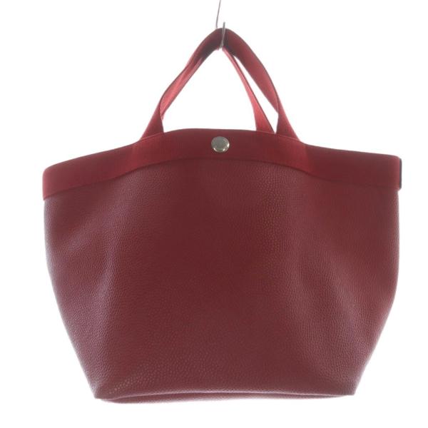 エルベシャプリエ Herve Chapelier リュクス舟型トートMバッグ ハンドバッグ 赤 レッ...