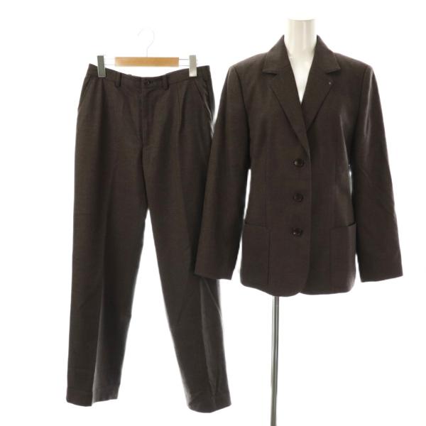 マドモアゼルノンノン mademoiselle NON NON ウール パンツスーツ セットアップ ...