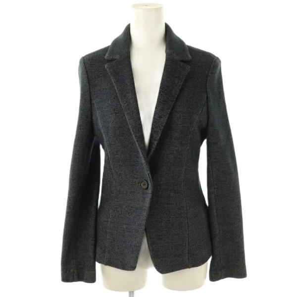 トラサルディ TRUSSARDI STILE コットン1Bテーラードジャケット 38 ネイビー /E...