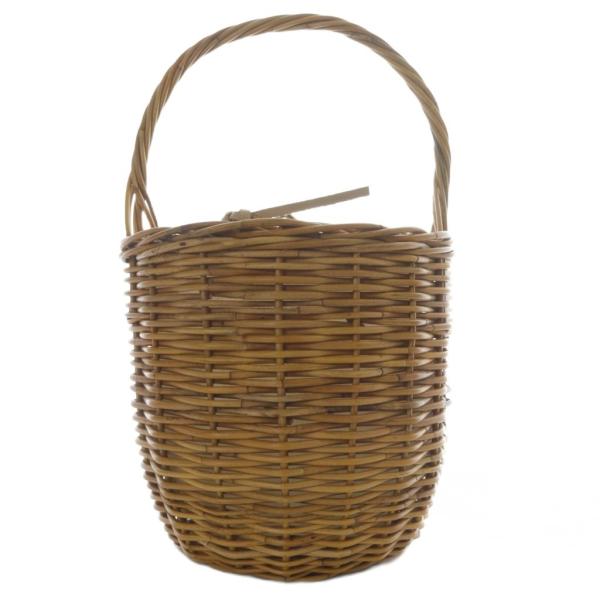 マニプリ manipuri かごバッグ バスケット ハンドバッグ ワンハンドル 天然草木持ち手 ブラ...