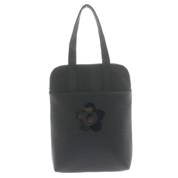 マリークワント MARY QUANT シンプルナイロンデイジー PCバッグ トート ビジネス 黒 ブ...