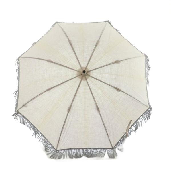 キワンダ Kiwanda フリンジ 折りたたみ傘 日傘 パラソル 生成り エクリュ /MI ■OS ...