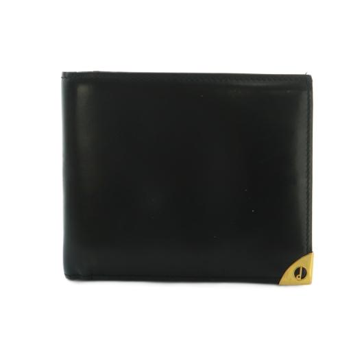 ダンヒル dunhill 財布 二つ折り 札入れ レザー 黒 ブラック /MI ■OS メンズ