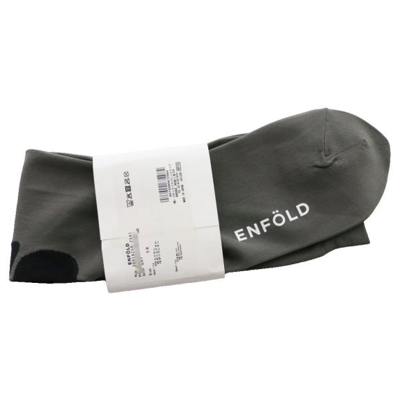 未使用品 エンフォルド ENFOLD 25AW CHAIR SOCKS ソックス 靴下 38 グレー...