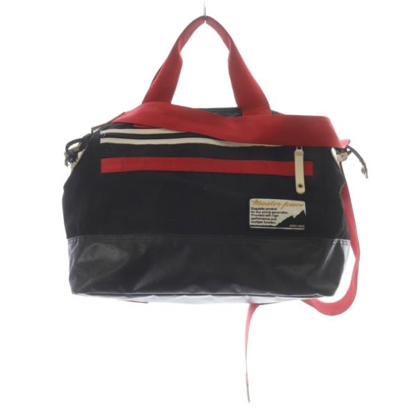 マスターピース MSPC 2way ボストン バッグ ショルダーバッグ ハンドバッグ 黒 ブラック ...