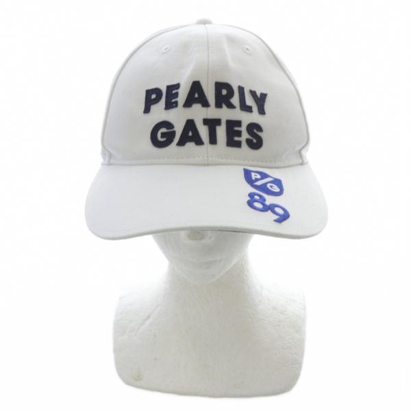 パーリーゲイツ PEARLY GATES ロゴキャップ ゴルフキャップ 帽子 FR 白色 ホワイト ...