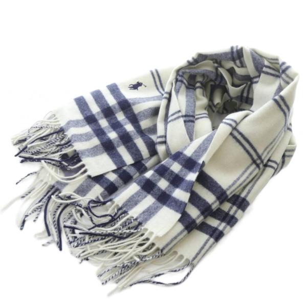 未使用品 ラルフローレン RALPH LAUREN ミルポンドプラット ひざ掛け フリンジ 白 ホワ...