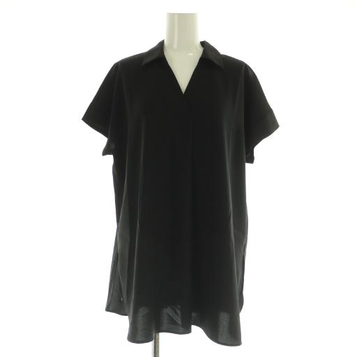 プラステ PLST 24SS フロントタックスキッパーシャツ 半袖 プルオーバー M ブラック /M...