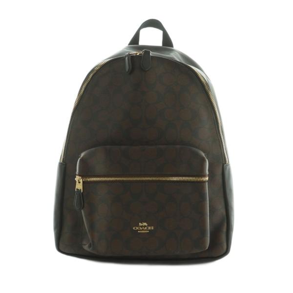 コーチ COACH チャーリー リュックサック バックパック シグネチャー ブラウン F58314 ...