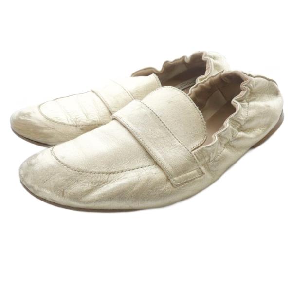 レペット Repetto Tanguy スリッポン レザー 37.5 ゴールド色 /SR ■SH レ...