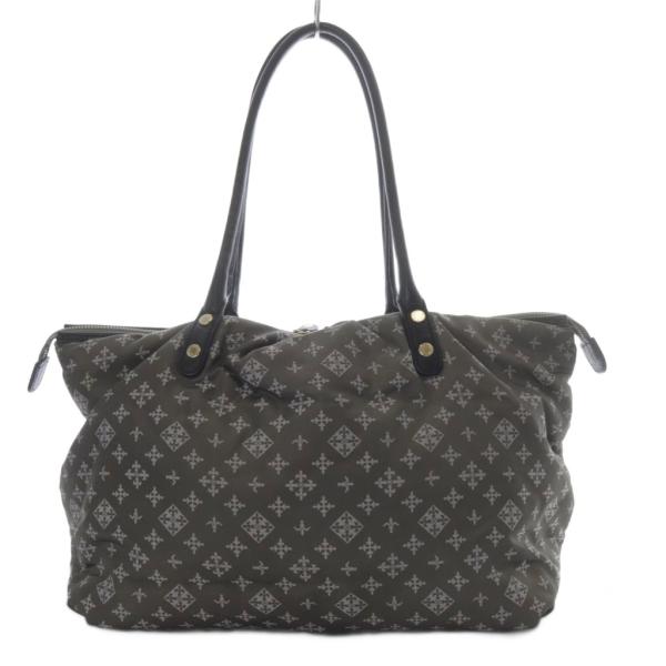 ラシット RUSSET トートバッグ ハンドバッグ モノグラム 総柄 ナイロン グレー /YO25 ...