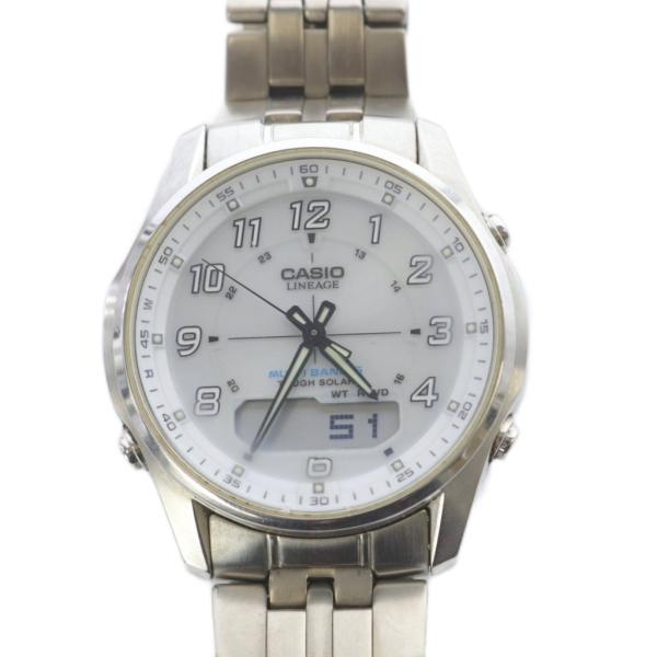 カシオ CASIO リニエージ ソーラー 腕時計 シルバー色 M100D-7AJF /SR メンズ
