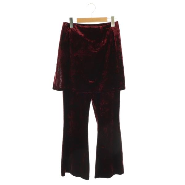 アメリヴィンテージ アメリ AMERI 24AW CRASH VELOUR WRAP SKIRT W...
