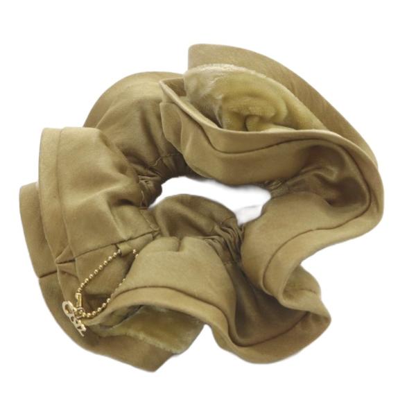 コンプレックスビズ Complex Biz ベルベットシュシュ 茶色 ブラウン /SR レディース