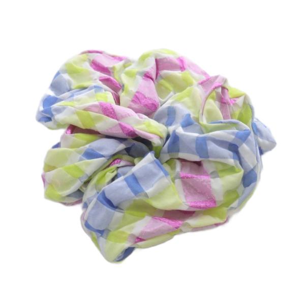 アッカ acca チェック柄 シュシュ ヘアゴム マルチカラー /SR レディース