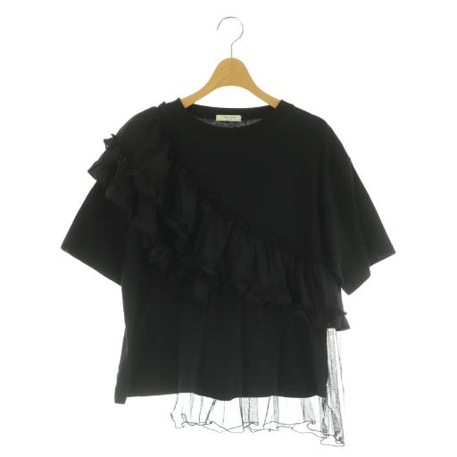 フリークスストア FREAKS STORE 25SS フリルチュールドッキングTシャツ 半袖 アシン...