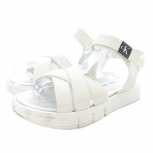 カルバンクラインジーンズ Calvin Klein Jeans Kids スポーツサンダル ストラップ 33 20cm 白 ホワイト /SR キッズ