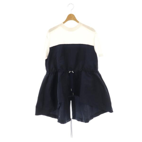 アレキサンダーマックイーン ALEXANDER MCQUEEN 異素材コンビ フィッシュテール Tシ...