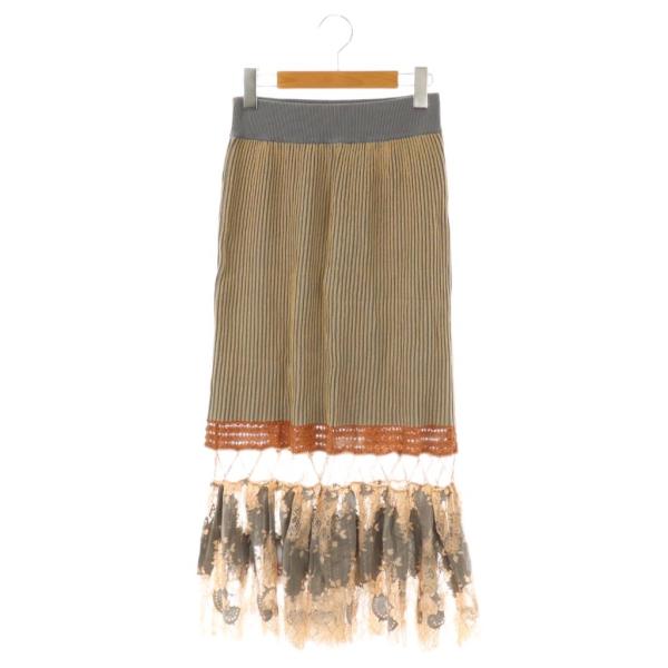 アメリヴィンテージ Ameri VINTAGE SCALLOP LACE KNIT SKIRT ニッ...