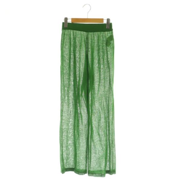 アメリヴィンテージ Ameri VINTAGE シアーニットベーシックパンツ イージー ラメ S グ...