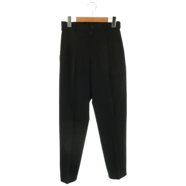 ワイズ Y's ヨウジヤマモト ウールタックパンツ ジッパーフライ M ブラック /DO ■OS レ...