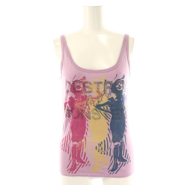 ヒステリックグラマー HYSTERIC GLAMOUR タンクトップ カットソー F パープル 紫 ...