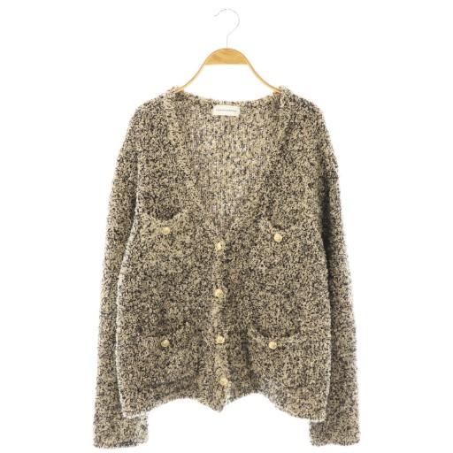 ラブティックボンボン La boutique BonBon 24AW ショウセンツイードVネックカー...