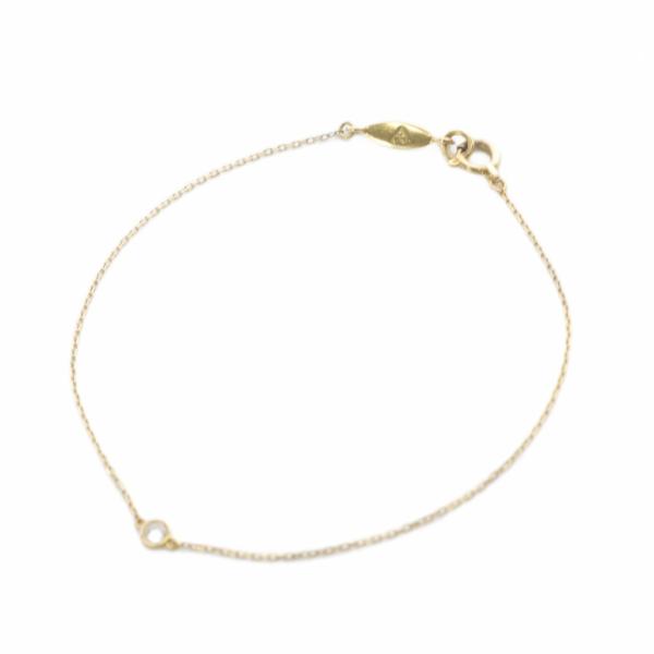 アーカー AHKAH 一粒ダイヤ ブレスレット K18 イエローゴールド /SR レディース