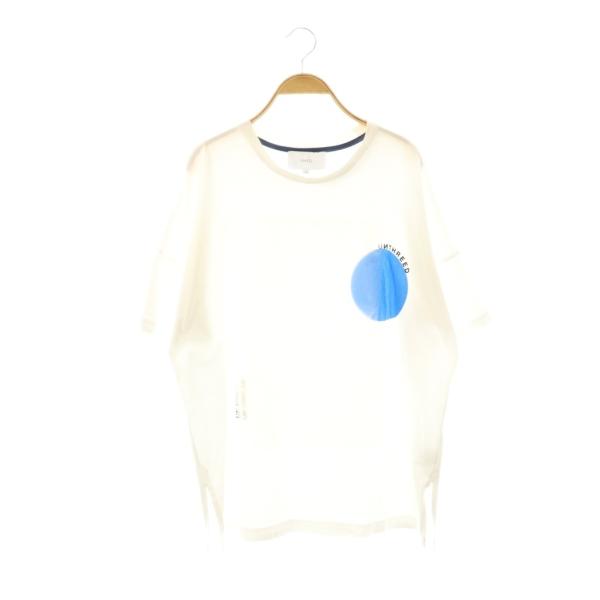 アンスリード UN3D. サークルミックスロゴティーシャツ カットソー 半袖 38 ホワイト /DF...