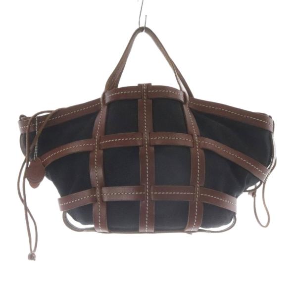 ジュストカンパーニュ Just Campagne massif トートバッグ ハンドバッグ 黒 ブラ...