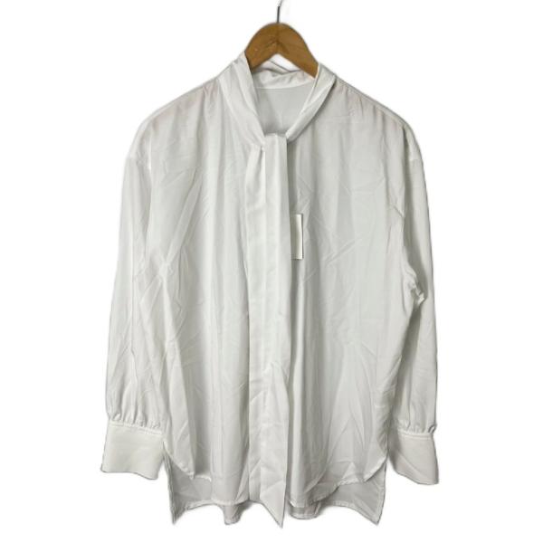 エルーラ Elura アイロンイラズボウタイ ブラウス シャツ ボウタイ L ホワイト■FY レディ...