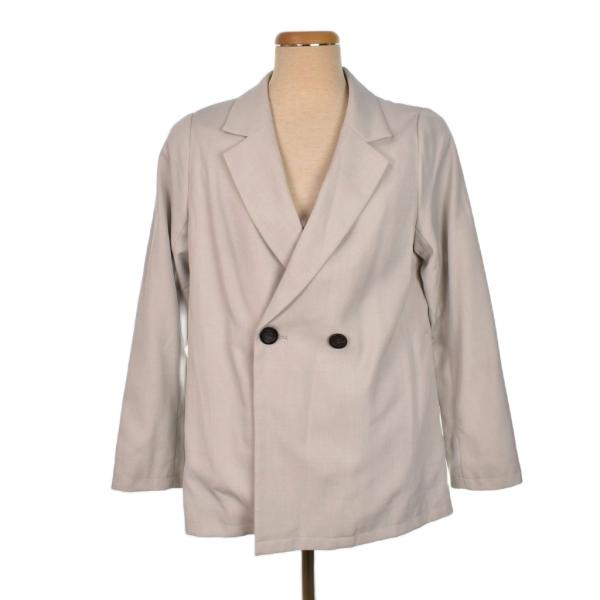 アメリヴィンテージ Ameri VINTAGE ダブル テーラードジャケット F ベージュ ■FY