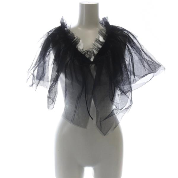 アソースメレ ASAUCE MELER チュールカラー つけ襟 レイヤードアクセサリー ブラック /...