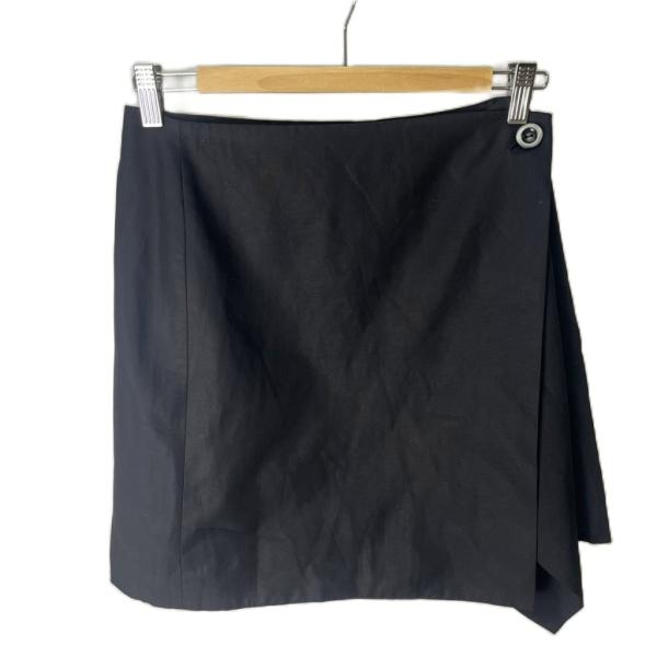 コス COS ラップスカート ミニスカート 巻きスカート 36 ブラック■SH レディース