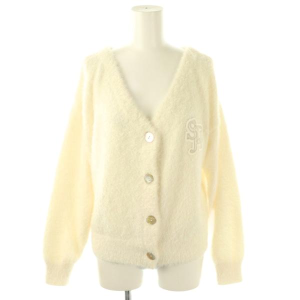 スナイデル SNIDEL ホーム HOME 24AW シャギーニットカーディガン 長袖 F ホワイト...