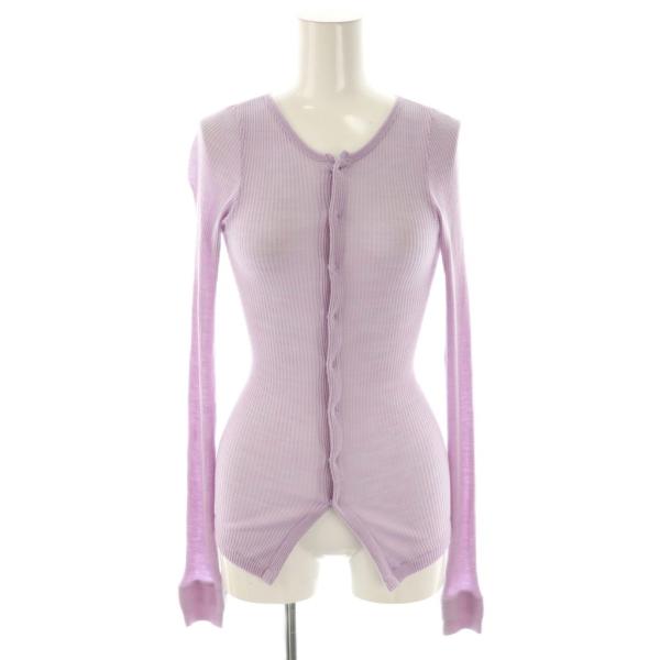 オーラリー AURALEE WOOL SOFT RIB CARDIGAN カーディガン リブ 長袖 ...