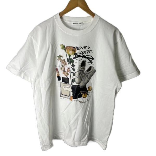 ポリーヌブロー プリント Tシャツ カットソー Tシャツ 半袖 ■FY レディース