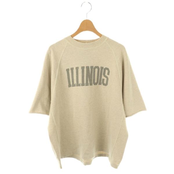 未使用品 レミレリーフ REMI RELIEF 天竺ラグラン プリントT Tシャツ カットソー ロゴ...