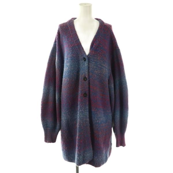 アメリAMERI UND MIX LONG STRAIGHT KNIT CARDIGAN カーディガ...