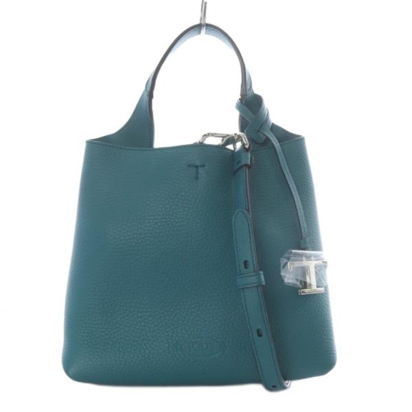 トッズ Tタイムレス マイクロ 2WAY レザーバッグ ハンドバッグ ワンハンドル ショルダーバッグ...