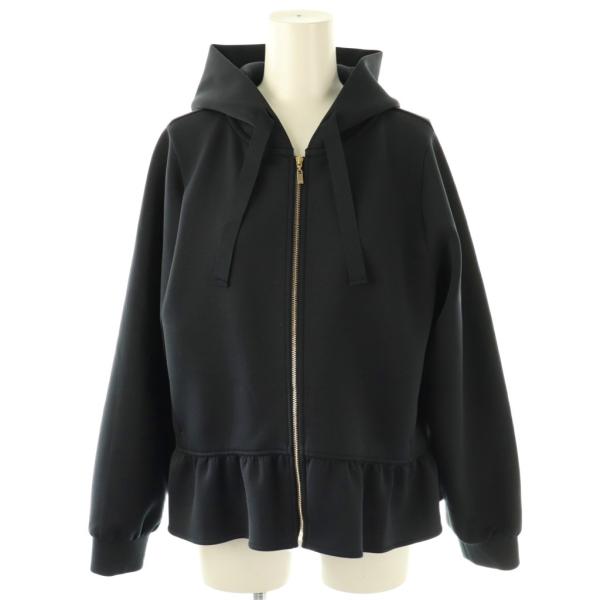 アナイ ANAYI 24SS ダブルジャージーパーカー ブルゾン 38 ダークネイビー /ES ■O...