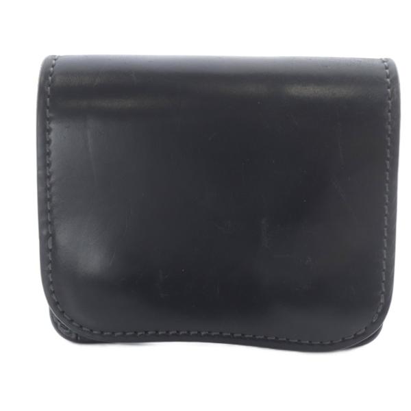 ワイルドスワンズ WILDSWANS シェルコードバン PALM 財布 二つ折り レザー ブラック ...