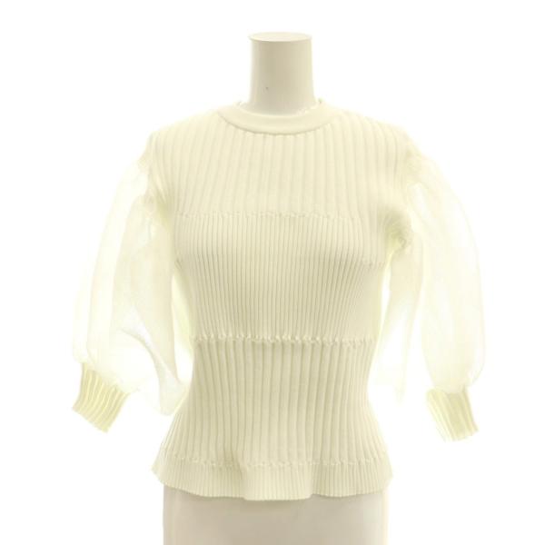 シーエフシーエル CFCL 25SS FLUTED LUCENT SHORT PUFF SLEEVE...