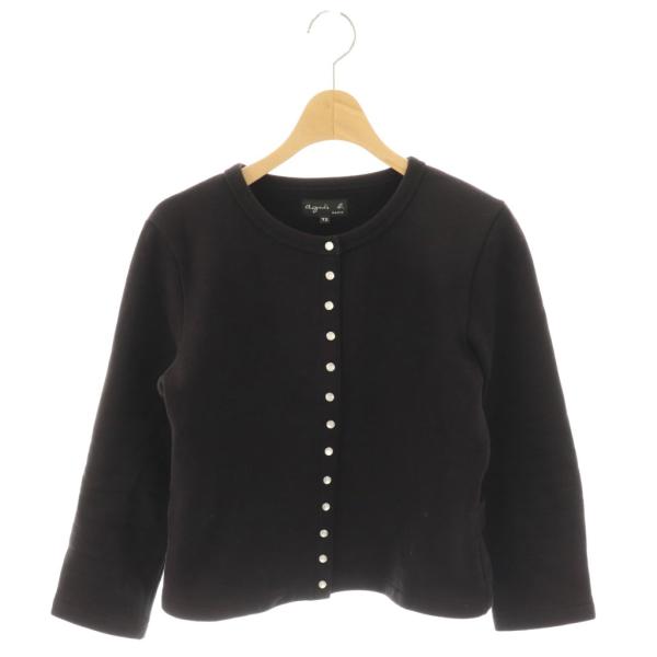 アニエスベー agnes b. プレッション カーディガン T2 ブラック /DO ■OS レディー...