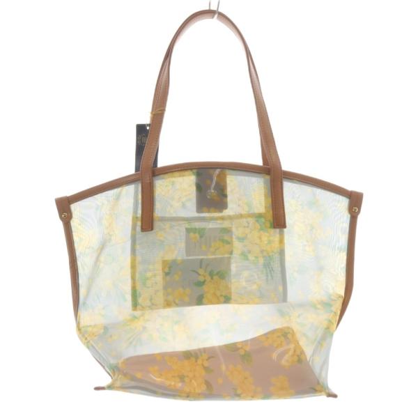 未使用品 フェイラー FEILER ミモザソラーレ チュールバッグ トートバッグ ハンドバッグ 水色...