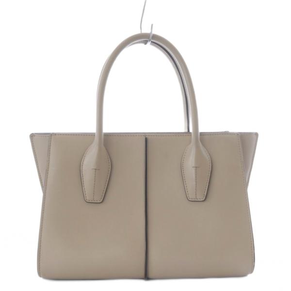 トッズ TOD'S ホリーバッグ スモール トートバッグ ハンドバッグ レザー ベージュ /YO8 ...